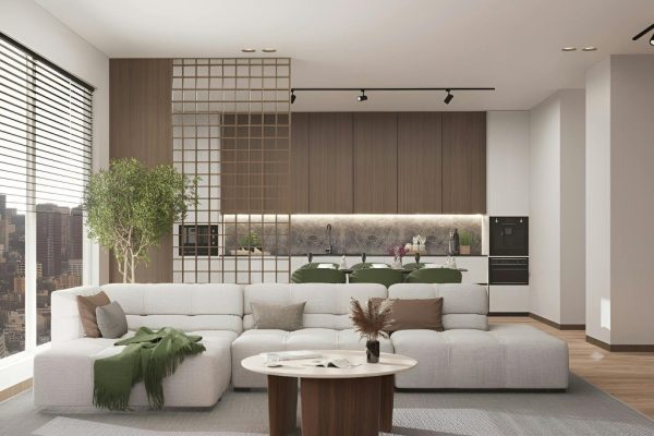 Minimalist Eco Friendly House Planning designs with minimal walls, multipurpose rooms, and open spaces to reduce construction materials while maintaining an airy and spacious interior.